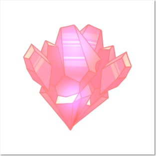 Pink gemstone Posters and Art